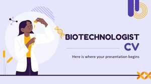 Biotechnologist CV
