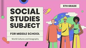 중학교 6학년 사회 과목: 세계 문화와 지리