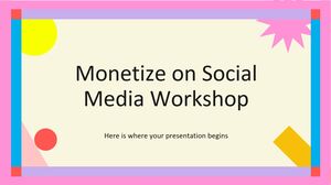 Monetizza sui social media Workshop