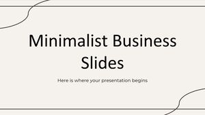 Minimalistyczne slajdy biznesowe