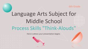 موضوع فنون اللغة لمهارات العملية في المدرسة المتوسطة "التفكير بصوت عالٍ"