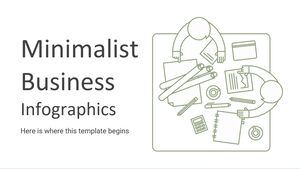 Minimalistische Business-Infografiken