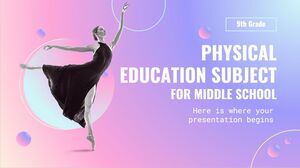 Przedmiot wychowania fizycznego dla gimnazjum - klasa 6: Rytm i taniec