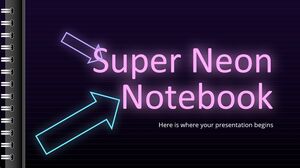 Super-Neon-Notizbuch