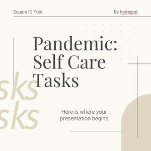 Pandemia: zadania związane z samoopieką przy użyciu kwadratowych słupków IG