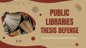 Soutenance de thèse des bibliothèques publiques