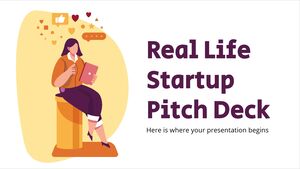 Presentación de presentación de startups en la vida real