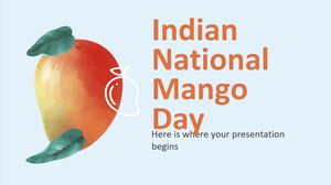 Journée nationale indienne de la mangue