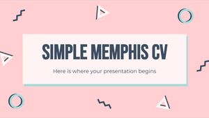 CV simplu Memphis