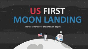 أول هبوط على سطح القمر في الولايات المتحدة