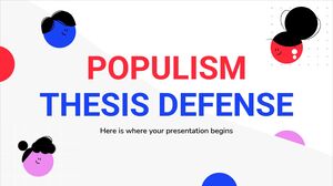 Apărarea tezei de populism