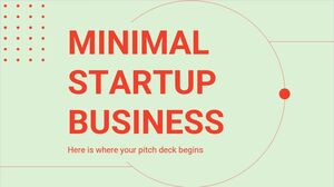Présentation minimale d'une entreprise de démarrage
