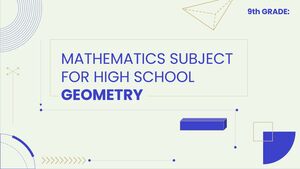 Mathematics Subject for High School - 9th Grade: Geometry