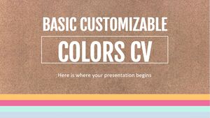 Temel Özelleştirilebilir Renkler CV