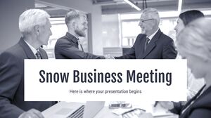 Spotkanie biznesowe w śniegu