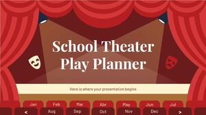 Planificador de obras de teatro escolar