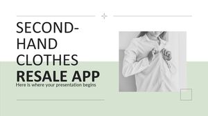 Aplicație pentru revânzarea hainelor second-hand