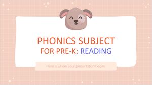 Mata Pelajaran Phonics untuk Pra-K: Membaca