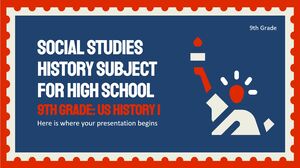 고등학교 - 9학년 사회/역사 과목: 미국사 I