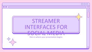 Interfaces de streamer para mídias sociais