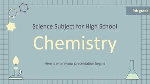 Disciplina de Ciências para Ensino Médio - 9º Ano: Química