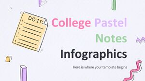 College-Pastellnotizen-Infografiken