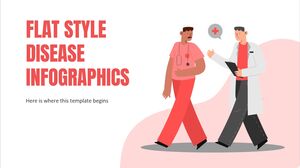 Flat Style Disease Infographics