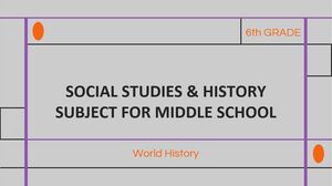 Social Studies & History Subject for Middle School - 6th Grade: World History