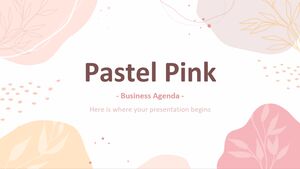 Пастельно-розовая деловая программа