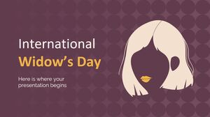 Международный день вдовы