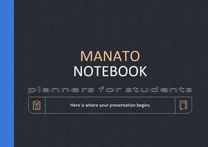 Planejadores de cadernos Manato para estudantes