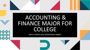 Hauptfach Rechnungswesen und Finanzen für das College