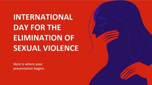 Hari Internasional untuk Penghapusan Kekerasan Seksual
