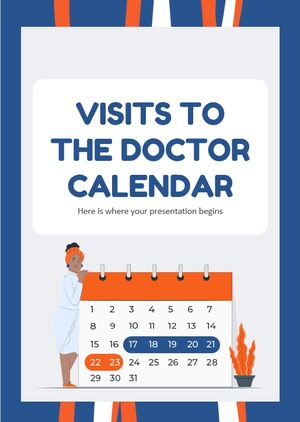 Calendrier des visites chez le médecin