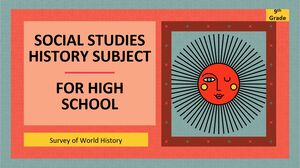 高中社會研究與歷史科目 - 九年級：世界歷史調查
