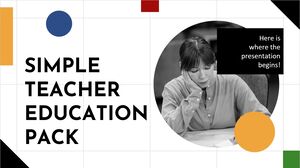 Simple Teacher Education Pack