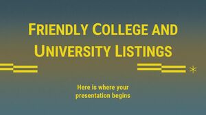 Listagens amigáveis ​​de faculdades e universidades