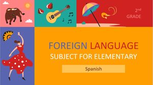 Materia di lingua straniera per la scuola elementare - 2a elementare: spagnolo