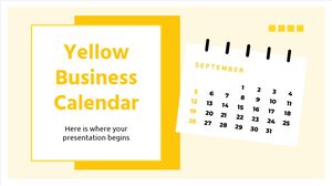 黄色のビジネスカレンダー