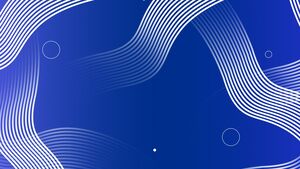 Gambar latar belakang PPT bisnis biru dengan latar belakang garis abstrak