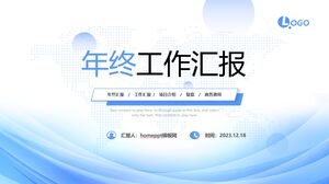 Plantilla de PowerPoint - informe anual de trabajo de Danya Lanqing Fresh Air