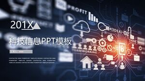 Modello PPT di informazioni tecnologiche
