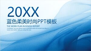 20XX Blue Soft and Fashionable PPT Template