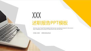 Modelo PPT de relatório de trabalho XXX