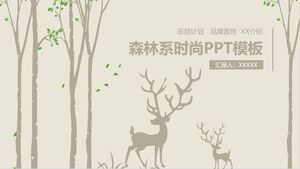 Plantilla PPT de moda forestal