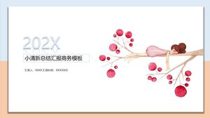 Templat Bisnis Laporan Ringkasan Xiao Qingxin