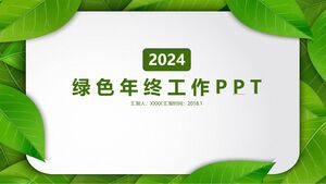 PPT verde di lavoro di fine anno