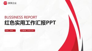PPT รายงานการปฏิบัติงานจริงสีแดง
