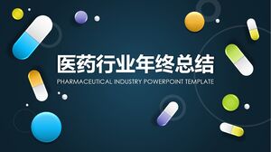 Modelo PPT de resumo de final de ano para a indústria farmacêutica