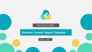 ビジネス レポート PPT テンプレート - カラフル